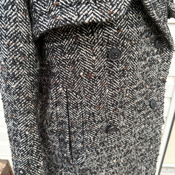 Must Have Abercrombie & Fitch Y2K Black and White Pea Coat - Picture 6 of 8